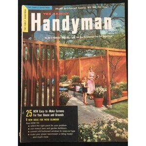 The Family Handyman Magazine 36th Edition VINTAGE Jun. 1957 Vol. 7 No. 3